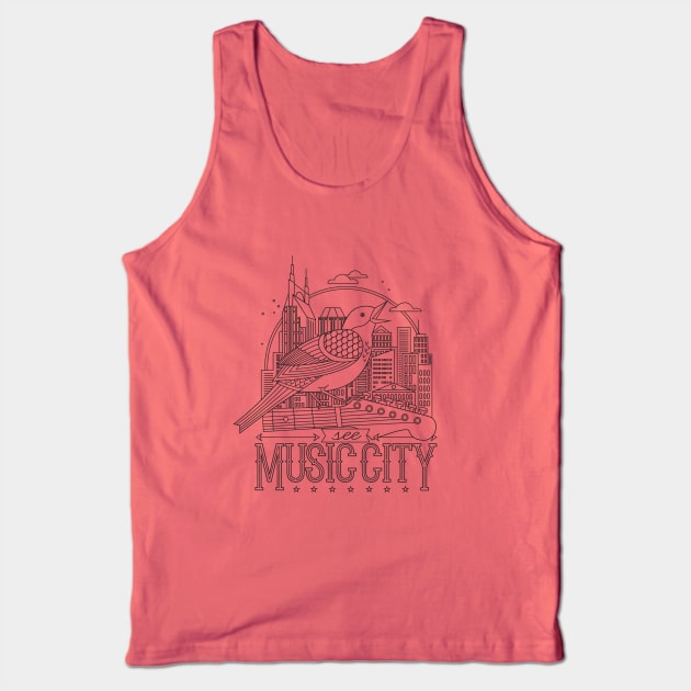 See Music City Tank Top by Lucie Rice Illustration and Design, LLC